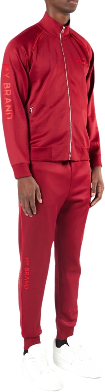 My Brand Multi Branding Tracksuit | BURGUNDY Rood