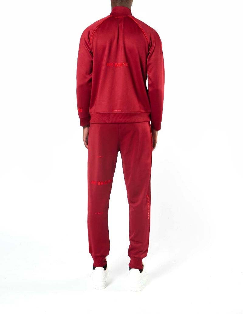 My Brand Multi Branding Tracksuit | BURGUNDY Rood