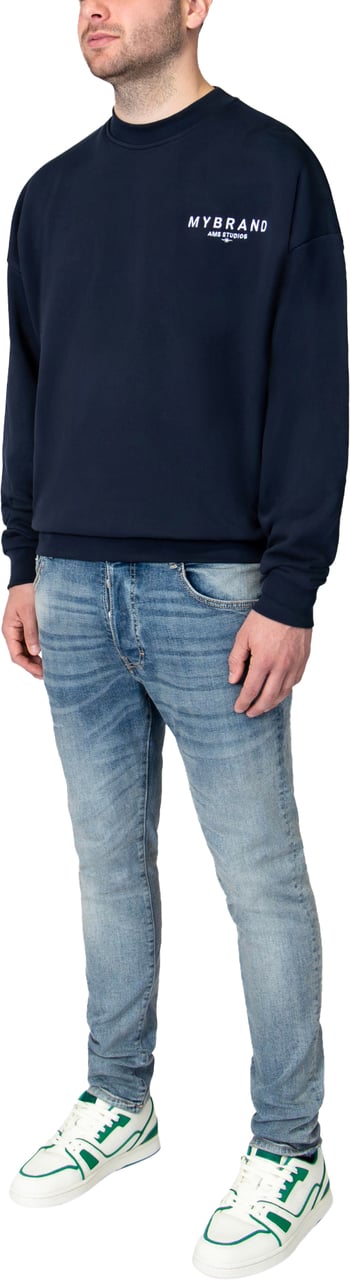 My Brand MYBRAND AMSTERDAM STUDIOS SWEATER | NAVY Blauw