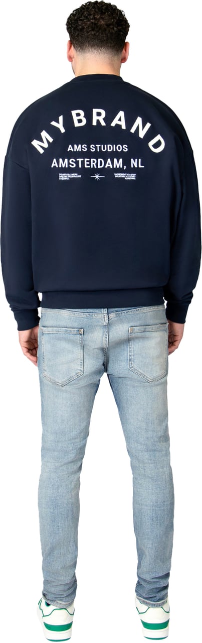 My Brand MYBRAND AMSTERDAM STUDIOS SWEATER | NAVY Blauw