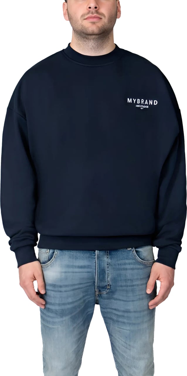 My Brand MYBRAND AMSTERDAM STUDIOS SWEATER | NAVY Blauw