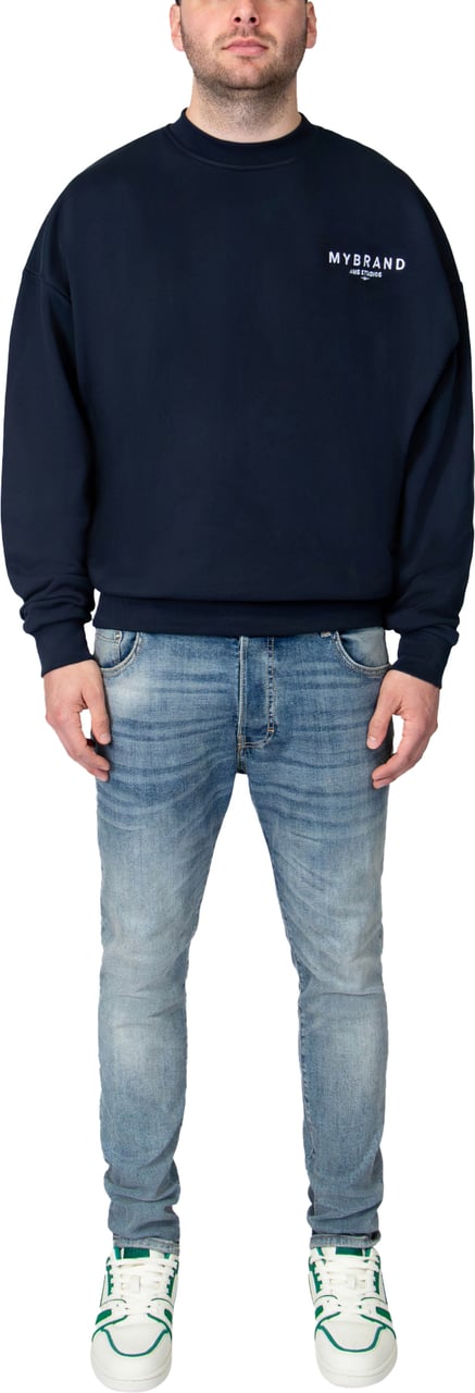 My Brand MYBRAND AMSTERDAM STUDIOS SWEATER | NAVY Blauw