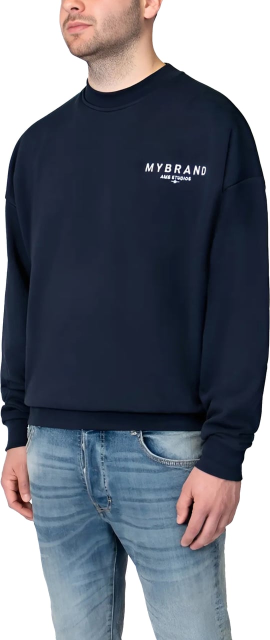 My Brand MYBRAND AMSTERDAM STUDIOS SWEATER | NAVY Blauw