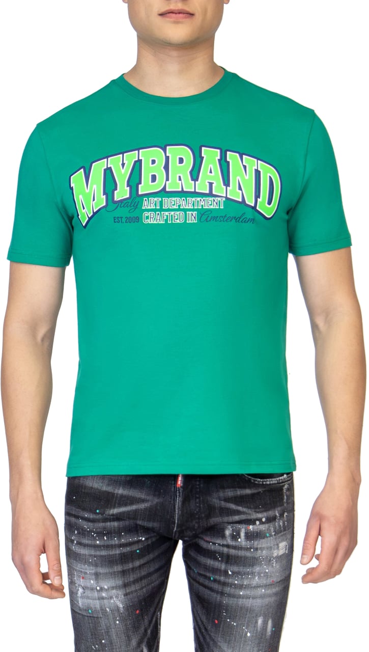 My Brand MYBRAND ART DEPARTMENT T-SHIRT | GREEN Groen
