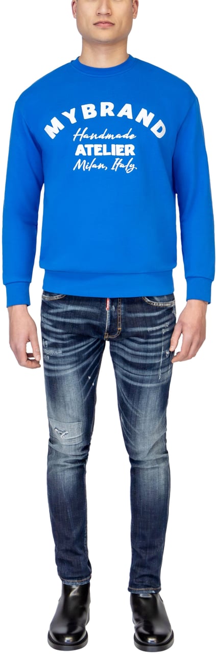 My Brand MYBRAND ATELIER ITALY SWEATER | BLUE Blauw