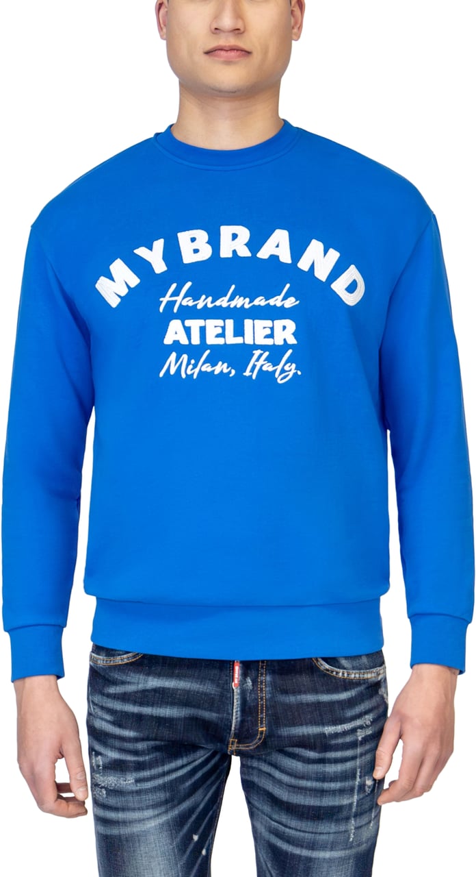 My Brand MYBRAND ATELIER ITALY SWEATER | BLUE Blauw
