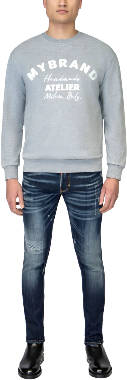 My Brand MYBRAND ATELIER ITALY SWEATER | GREY Grijs