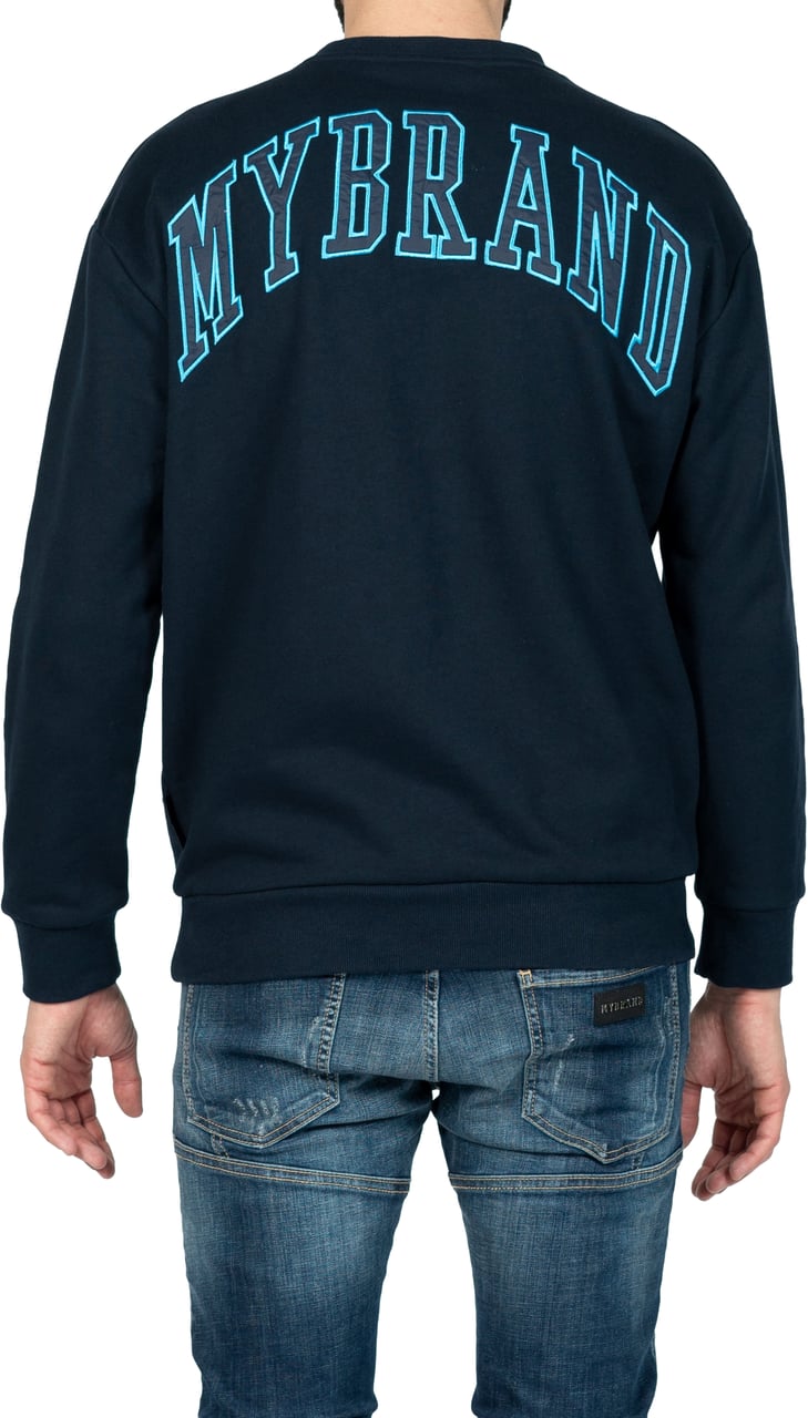 My Brand MY BRAND BACK SWEATER NAVY | NAVY Blauw