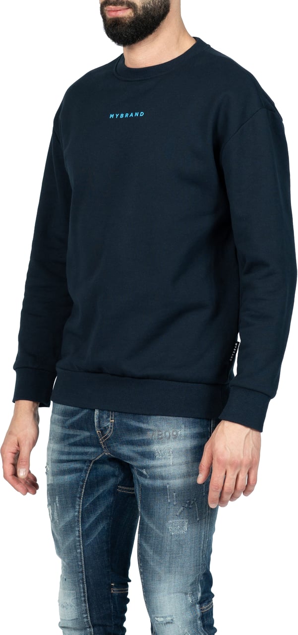 My Brand MY BRAND BACK SWEATER NAVY | NAVY Blauw