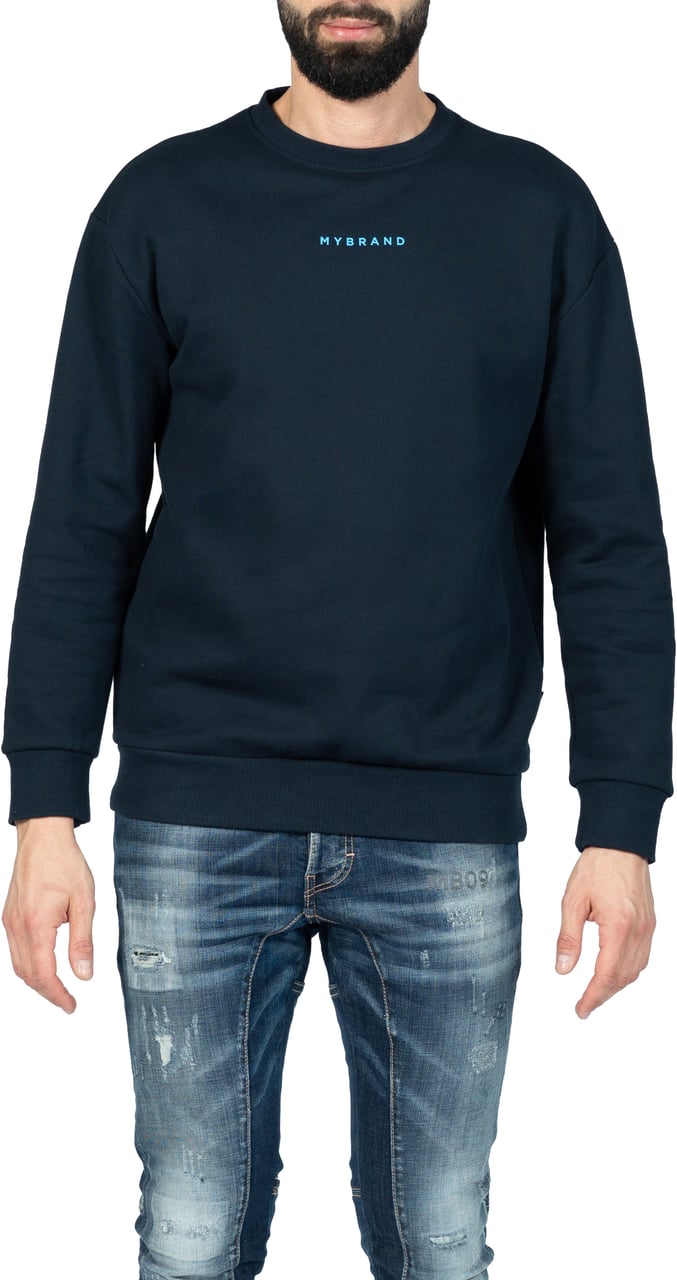 My Brand MY BRAND BACK SWEATER NAVY | NAVY Blauw