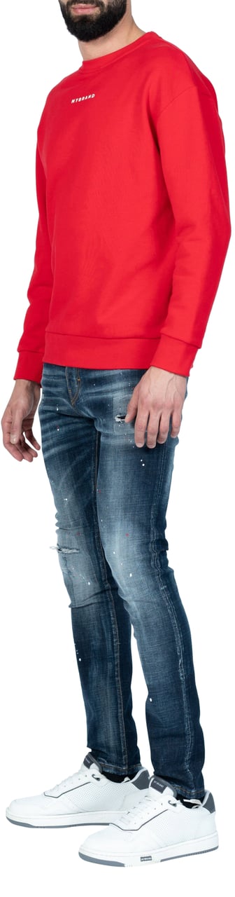 My Brand MY BRAND BACK SWEATER RED | RED Rood