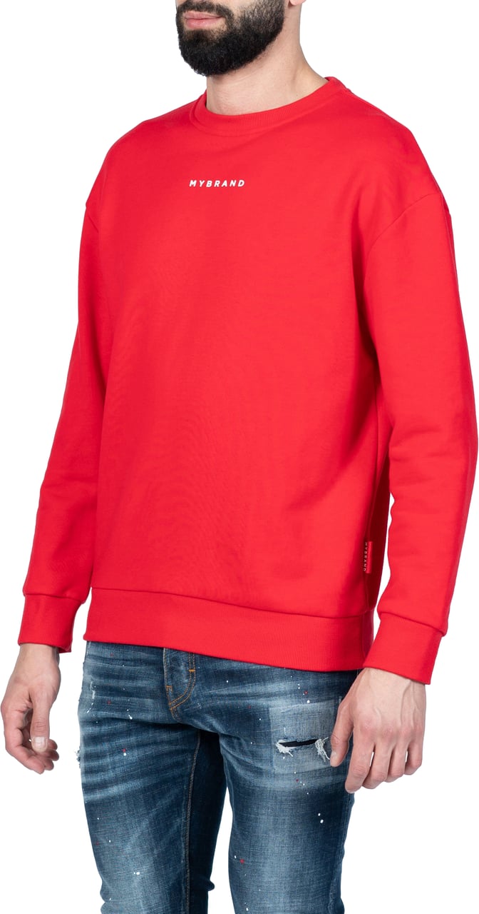 My Brand MY BRAND BACK SWEATER RED | RED Rood