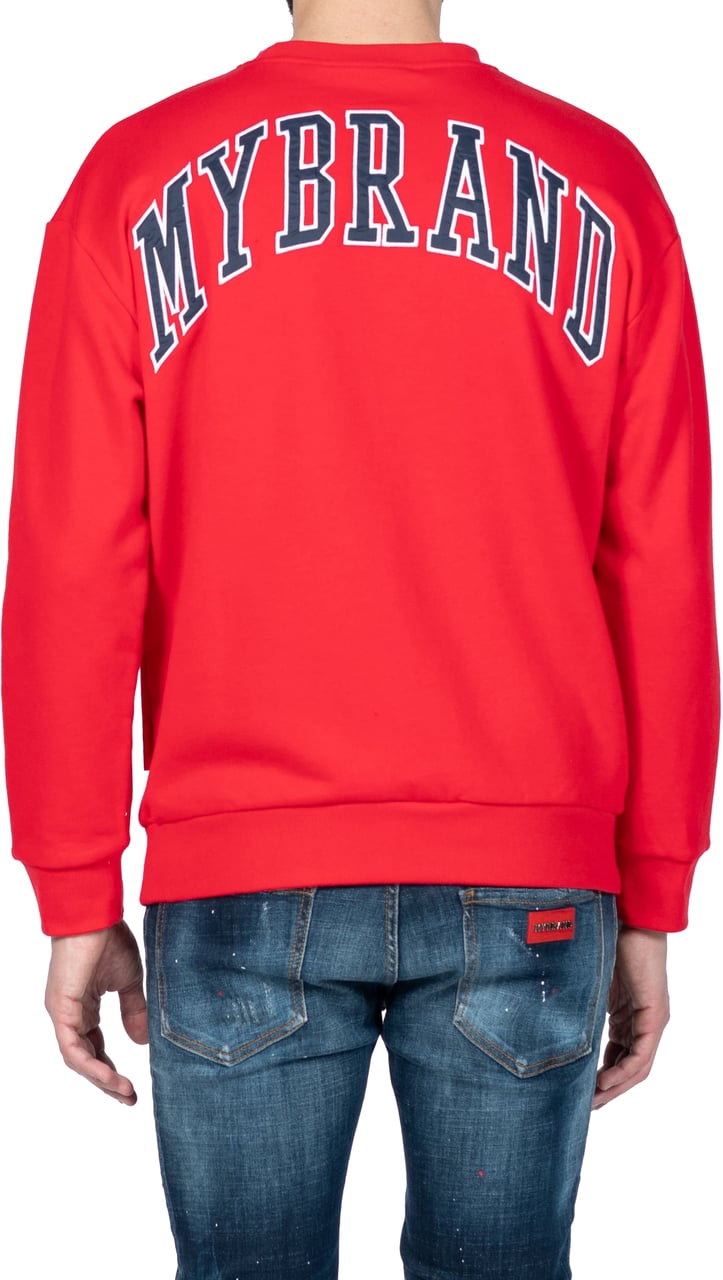 My Brand MY BRAND BACK SWEATER RED | RED Rood