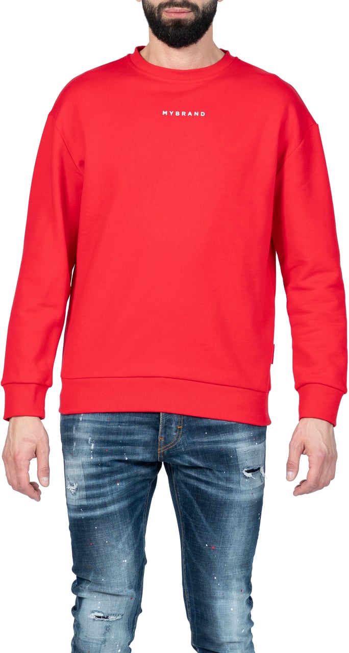 My Brand MY BRAND BACK SWEATER RED | RED Rood