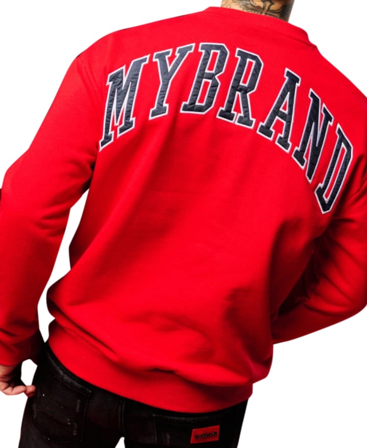 My Brand MY BRAND BACK SWEATER RED | RED Rood