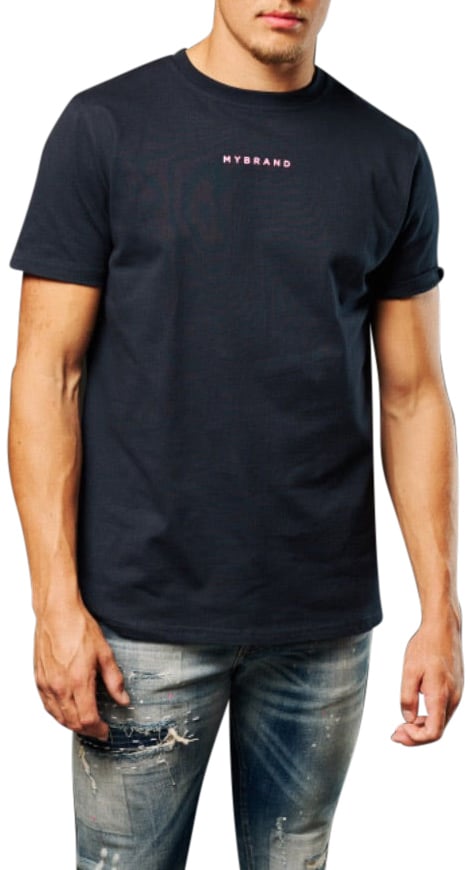 My Brand MY BRAND BACK TEXT T-SHIRT NAVY | NAVY Blauw