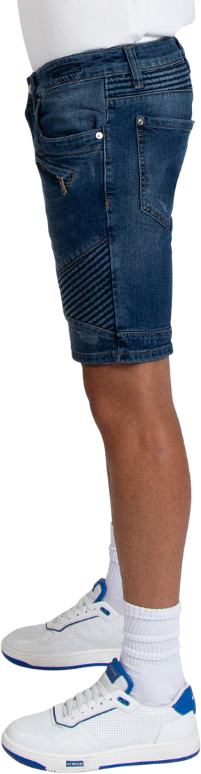 My Brand MYBRAND BIKER DENIM SHORTS | DENIM Blauw