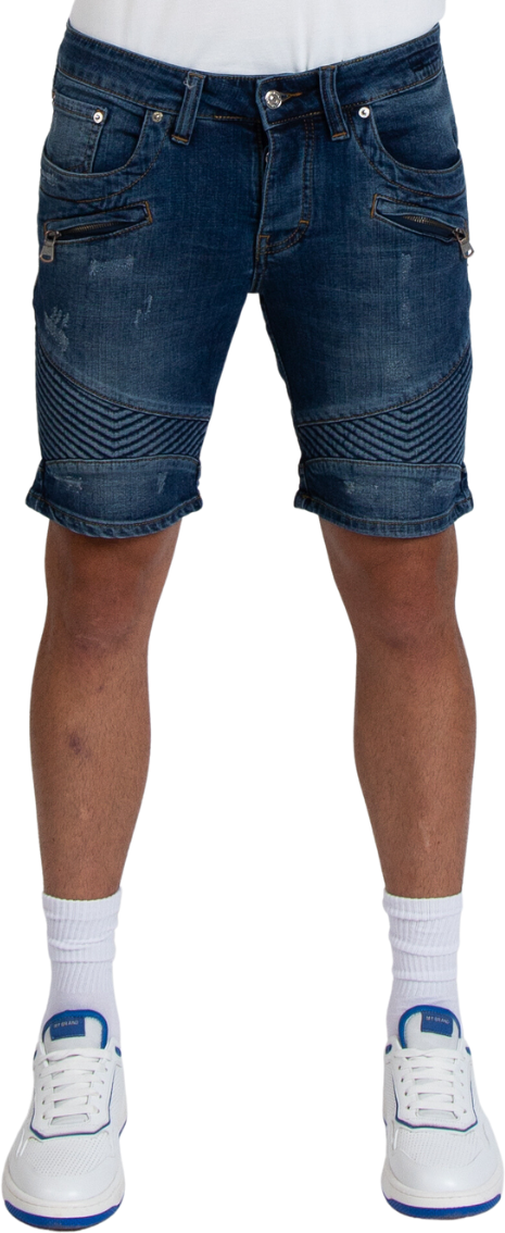 My Brand MYBRAND BIKER DENIM SHORTS | DENIM Blauw
