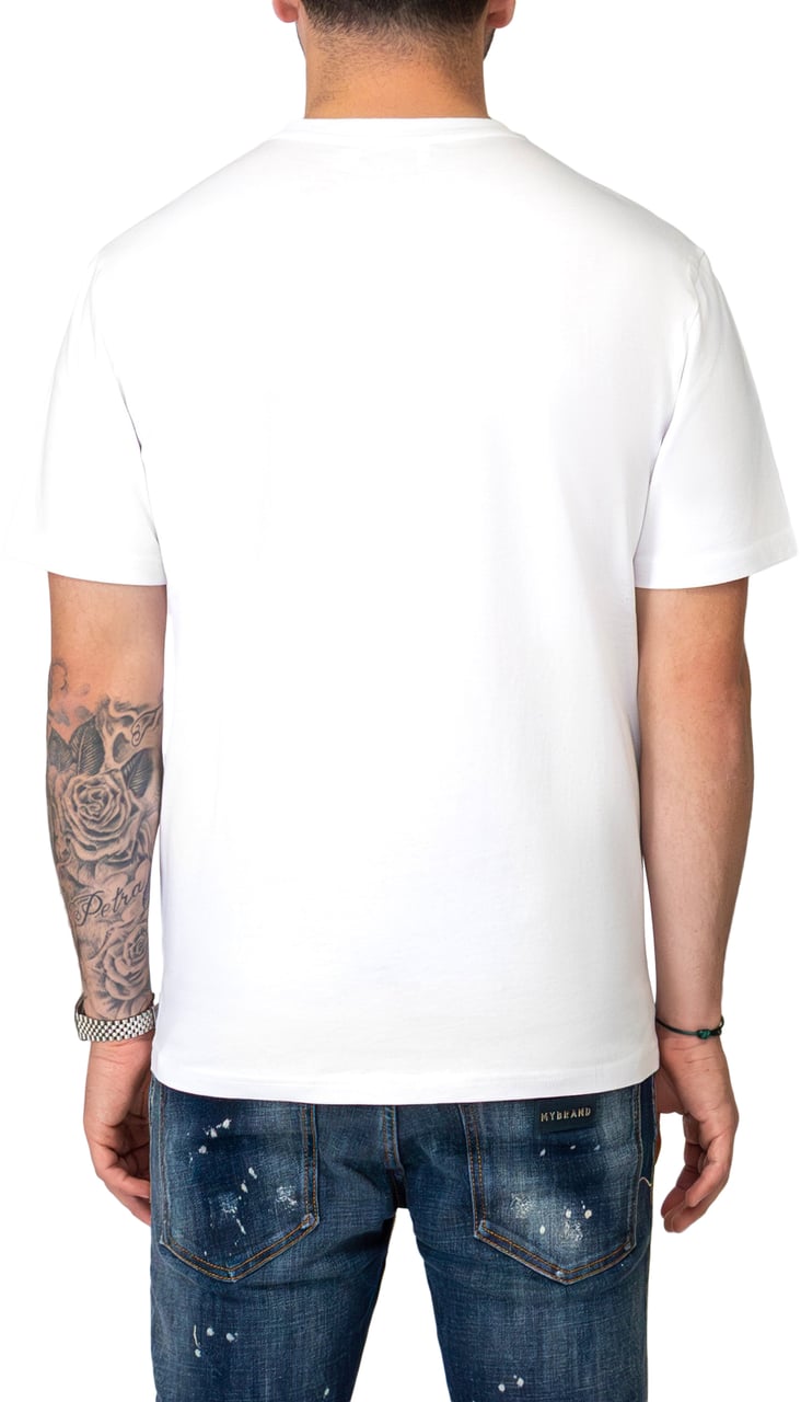My Brand MY BRAND BLUE PAINTED T-SHIRT | WHITE Wit