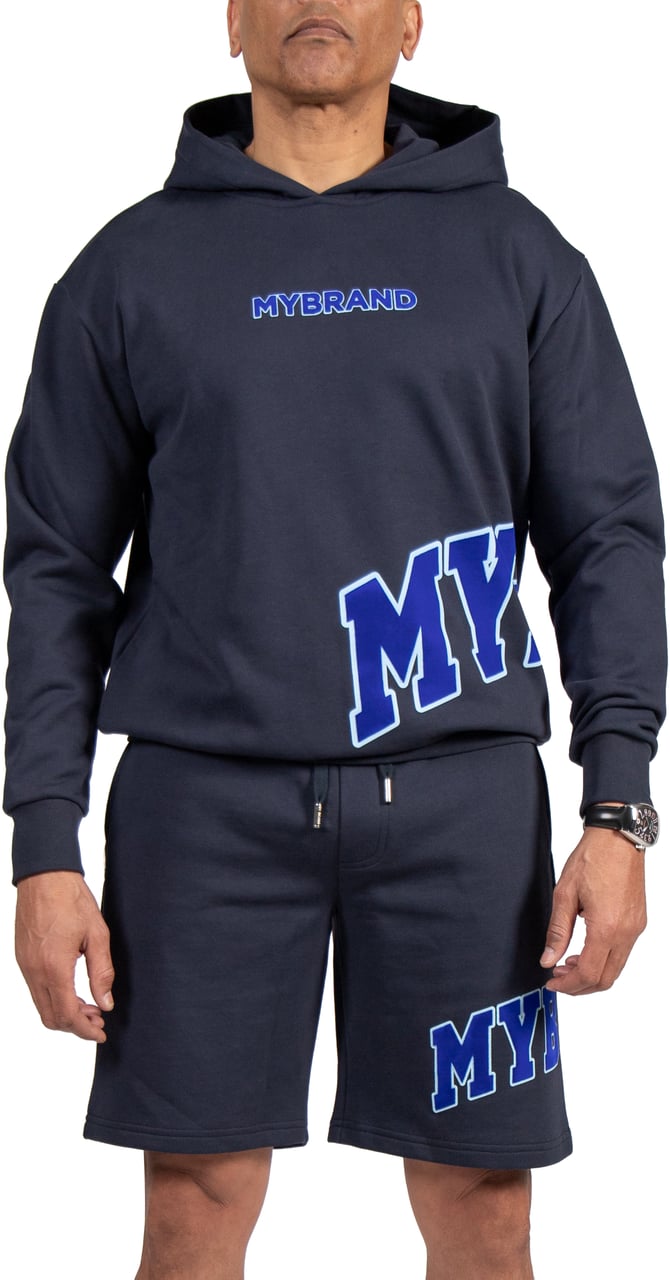 My Brand MYBRAND Bold Emblem Hoodie | NAVY Blauw