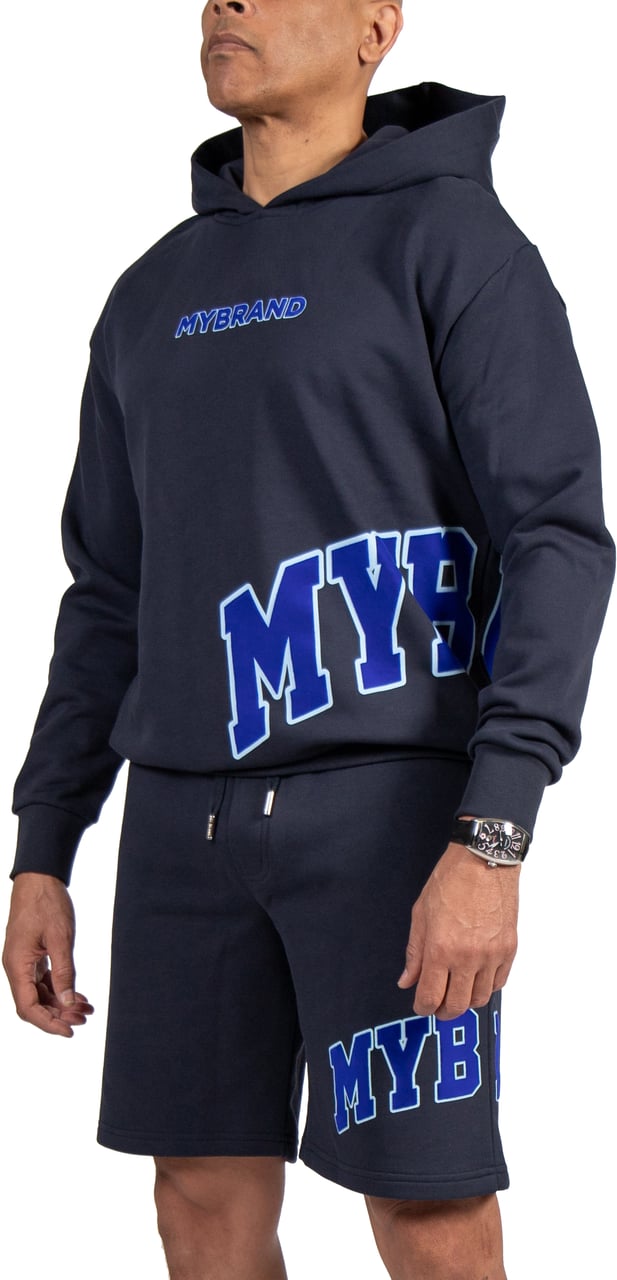My Brand MYBRAND Bold Emblem Hoodie | NAVY Blauw