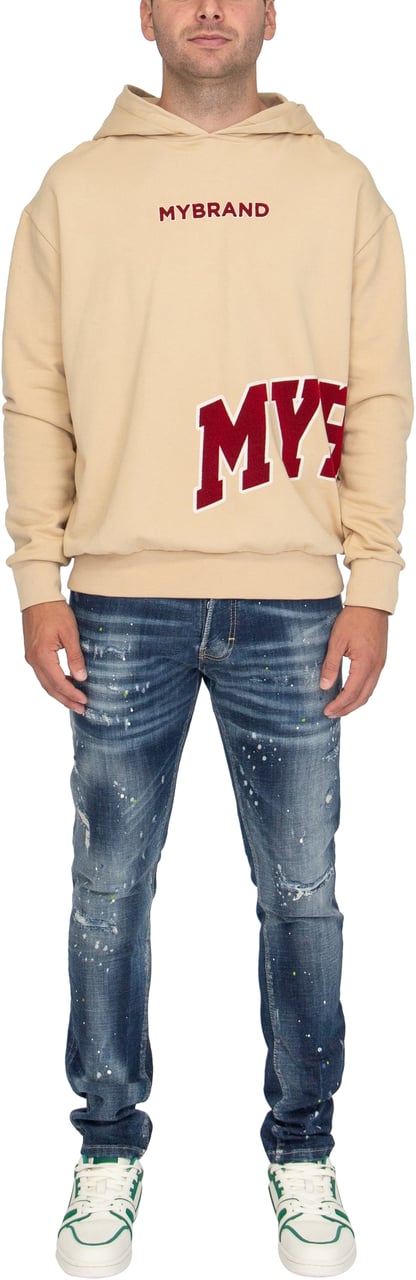 My Brand MYBRAND Bold Emblem Hoodie | OFF-WHITE Wit