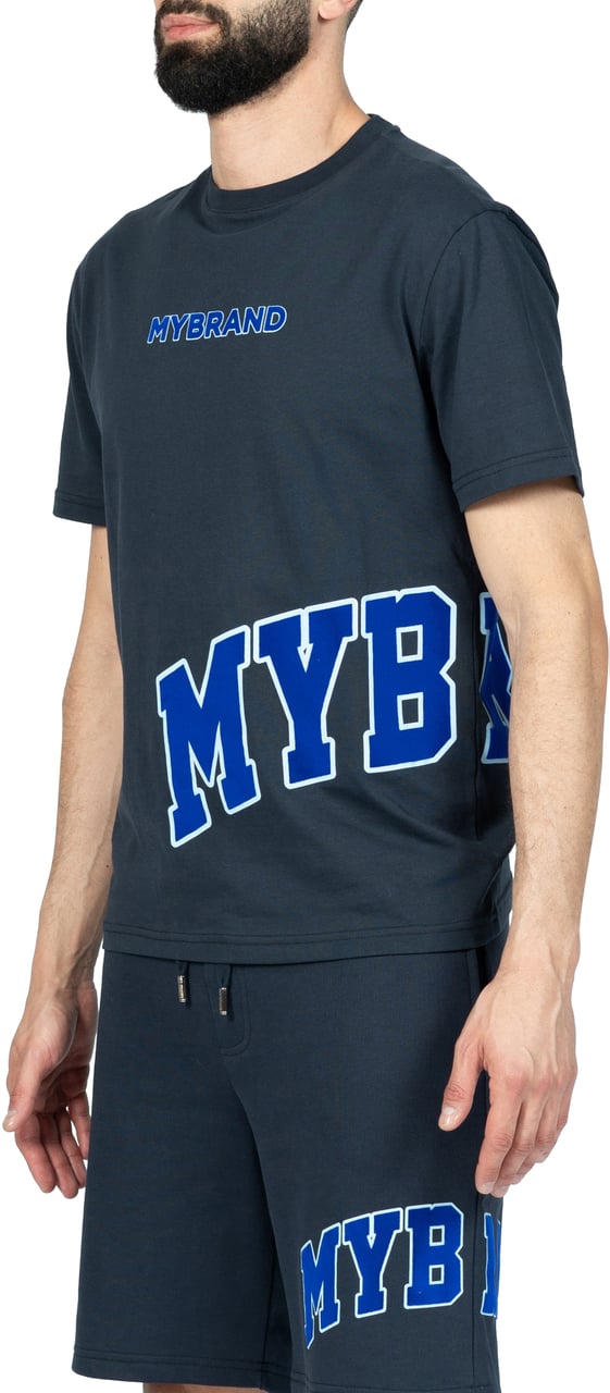 My Brand MYBRAND Bold Emblem Shirt Navy | NAVY Blauw