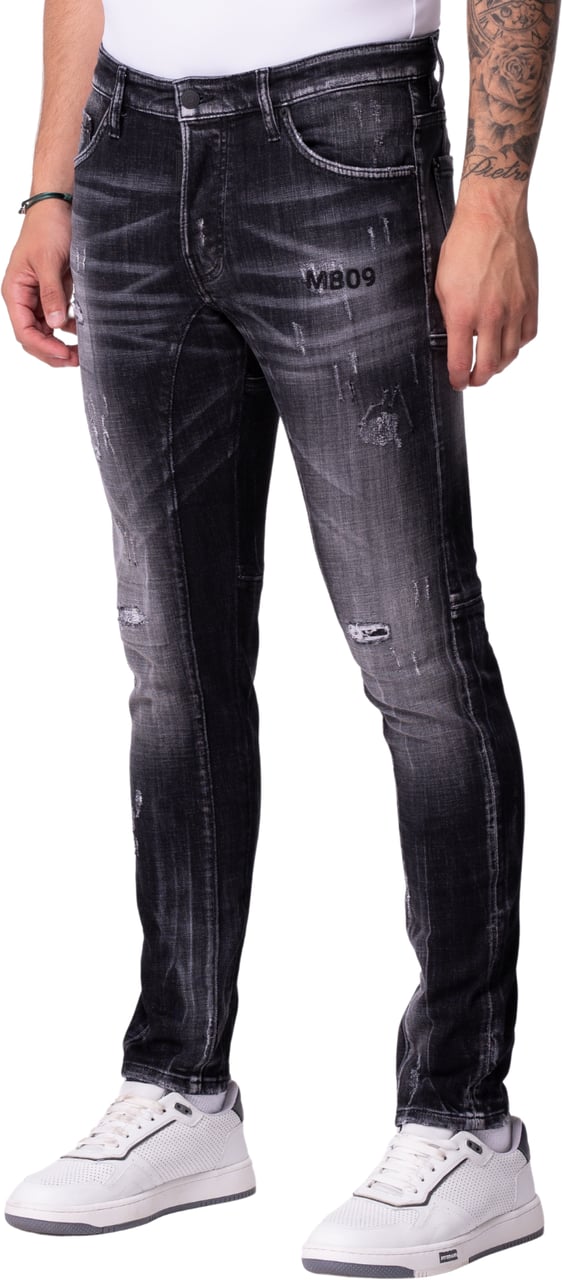 My Brand MYBRAND BROKEN WHITE JEANS | BLACKJEANS Zwart