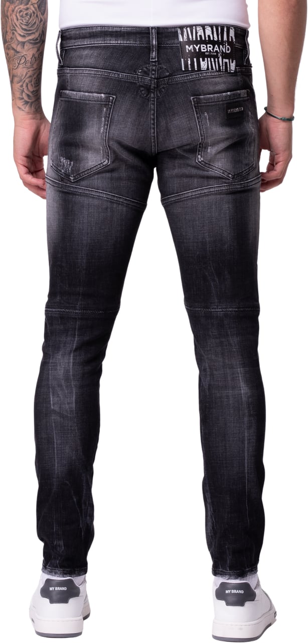 My Brand MYBRAND BROKEN WHITE JEANS | BLACKJEANS Zwart