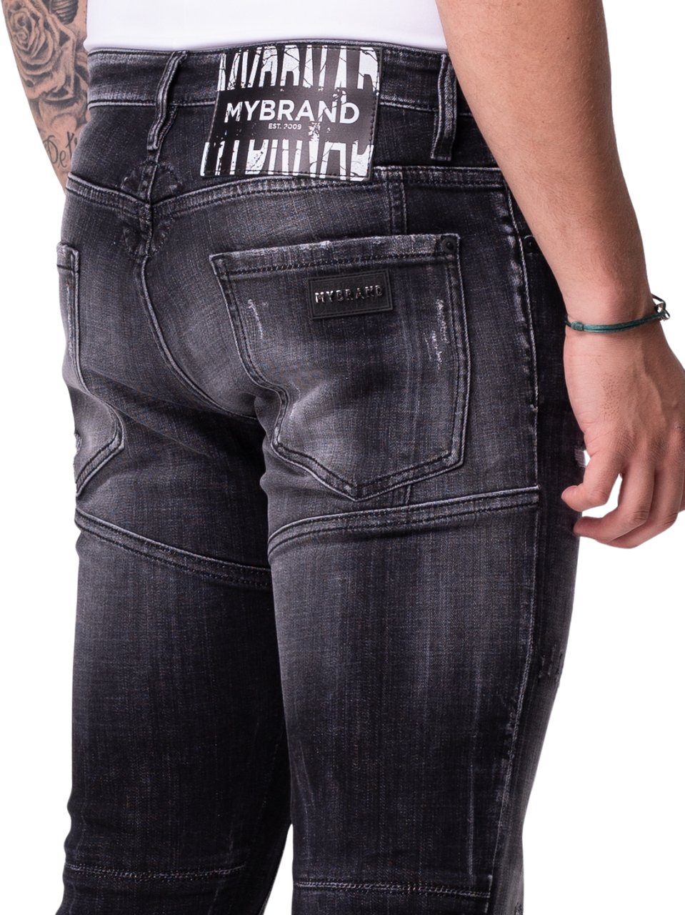 My Brand MYBRAND BROKEN WHITE JEANS | BLACKJEANS Zwart