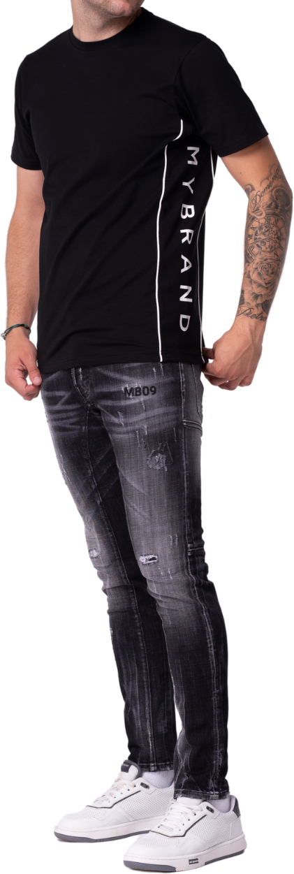 My Brand MYBRAND BROKEN WHITE JEANS | BLACKJEANS Zwart