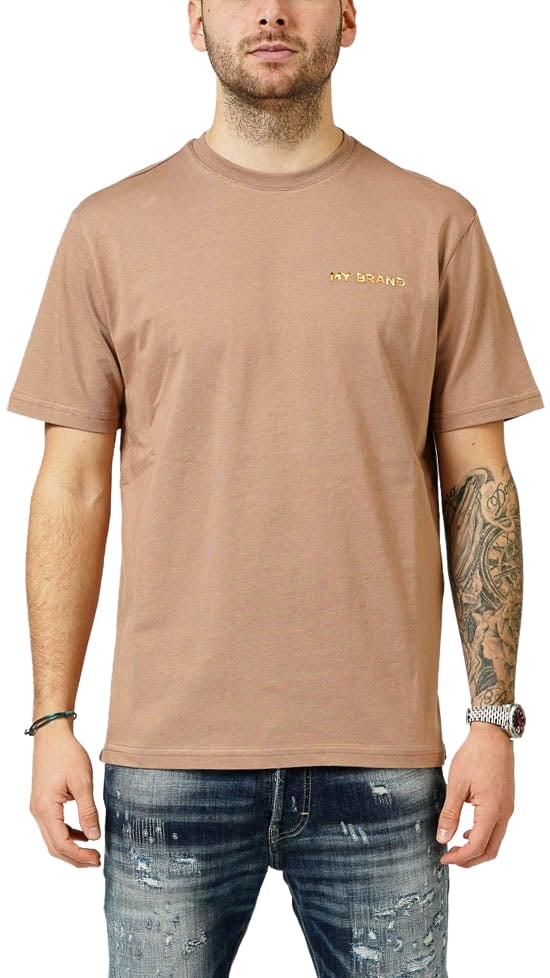 My Brand MY BRAND CHEST LOGO ARMY T-SHIRT | ARMY Groen