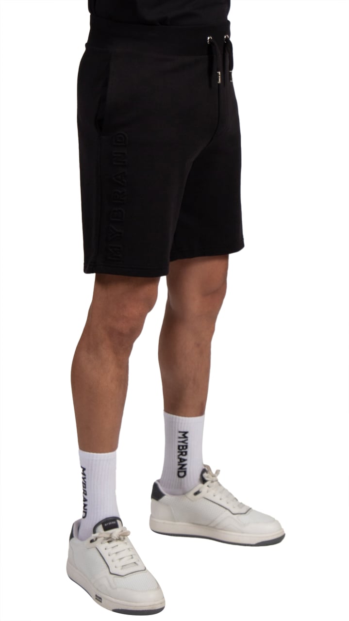 My Brand MYBRAND Embosed Statement Short Black | BLACK Zwart