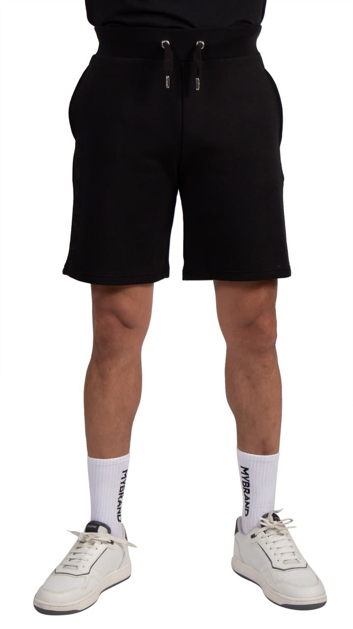 My Brand MYBRAND Embosed Statement Short Black | BLACK Zwart
