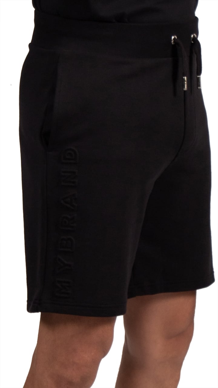 My Brand MYBRAND Embosed Statement Short Black | BLACK Zwart