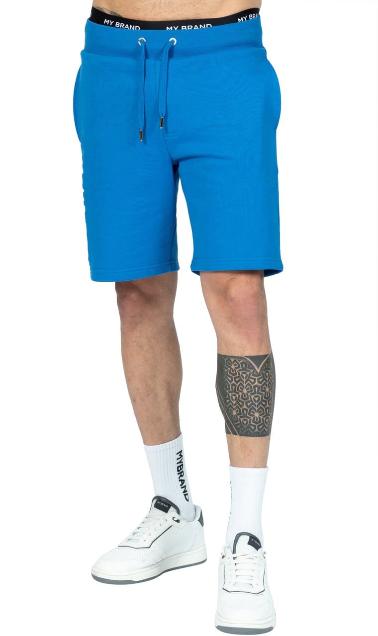 My Brand MYBRAND Embosed Statement Short | BLUE Blauw