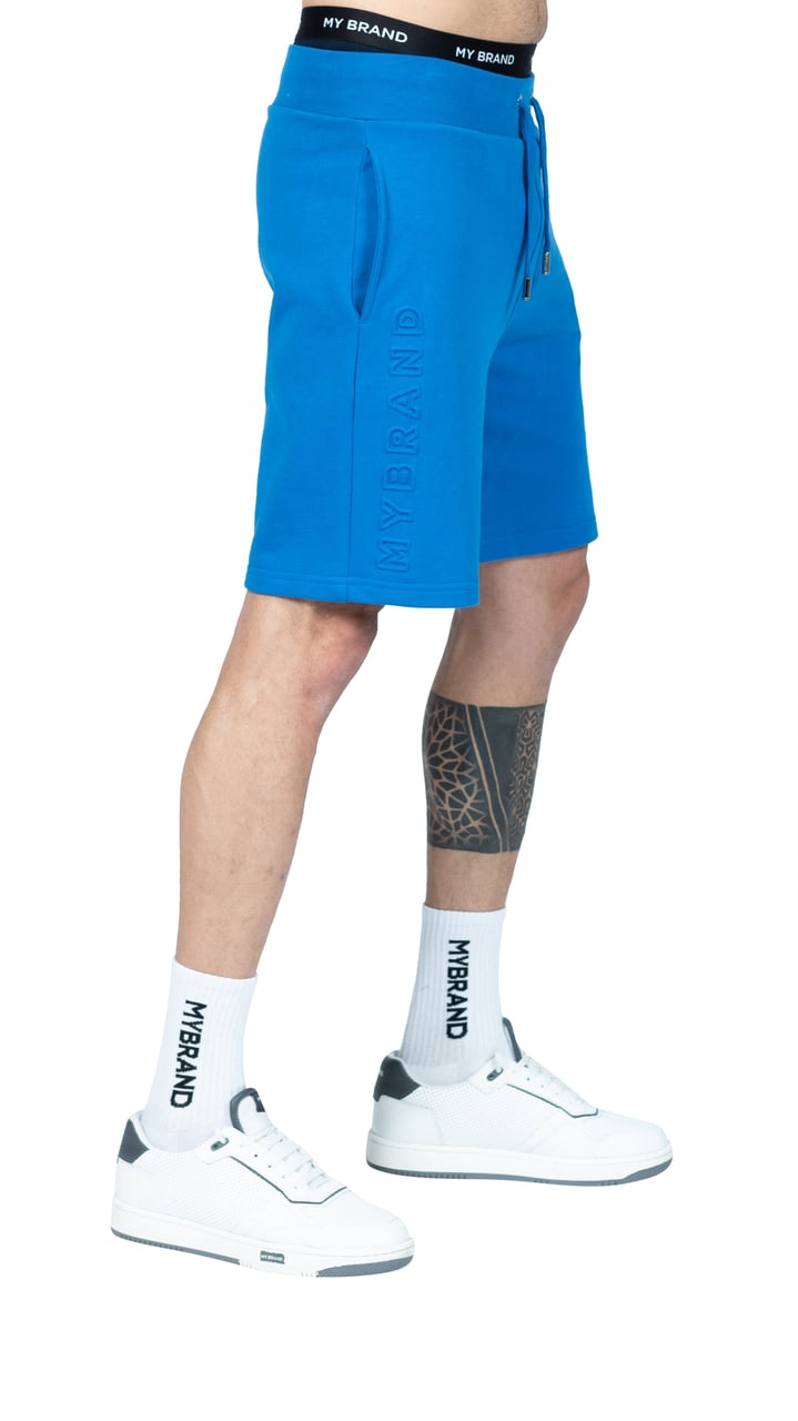 My Brand MYBRAND Embosed Statement Short | BLUE Blauw