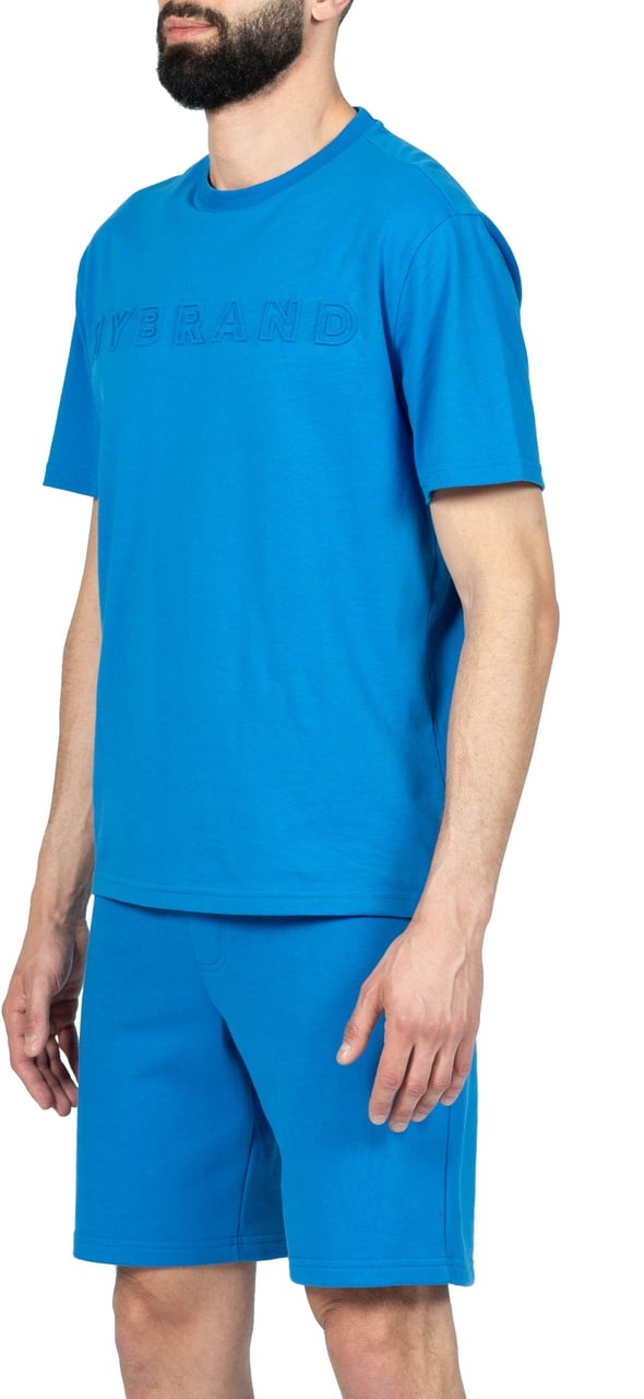 My Brand MYBRAND Embosed Statement Tee | BLUE Blauw