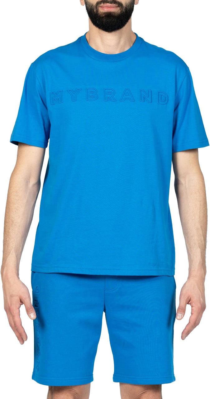 My Brand MYBRAND Embosed Statement Tee | BLUE Blauw