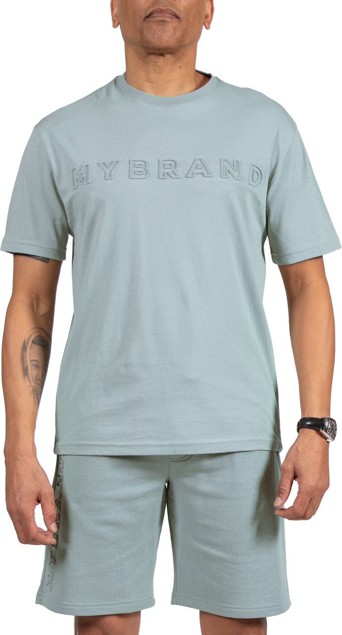 My Brand MYBRAND Embosed Statement Tee | LIGHT BLUE Blauw