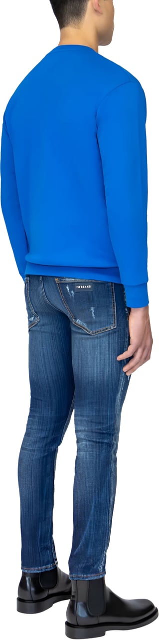My Brand MYBRAND ITALY WORLD CLASS SWEATER | BLUE Blauw