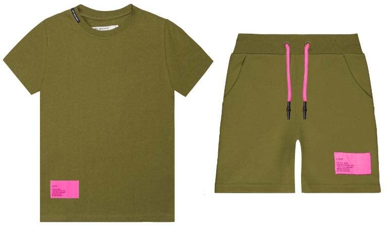 My Brand Mybrand Label Set Neonpink | ARMY Groen