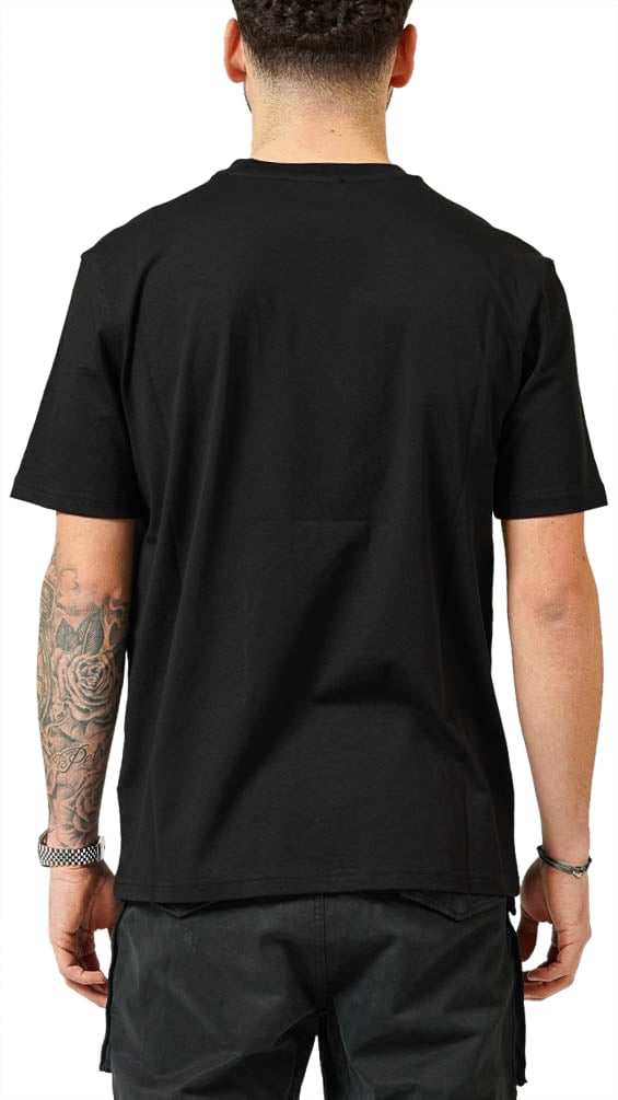 My Brand MY BRAND POPUP LOGO CHEST BLACK T-SHIRT | BLACK Zwart