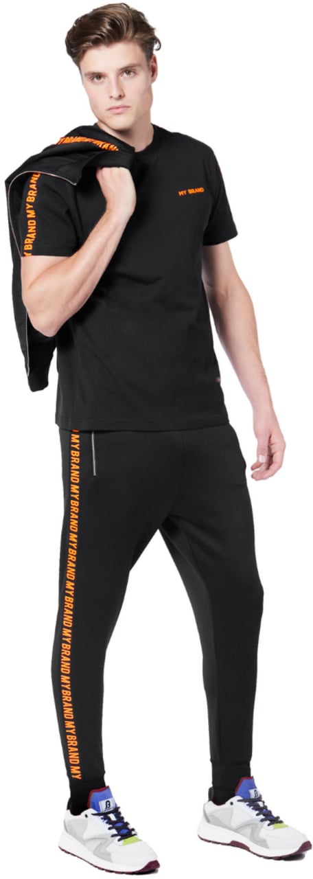 My Brand My Brand Rainbow College T-shirt Black | BLACK Zwart