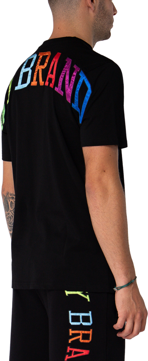 My Brand My Brand Rainbow College T-shirt Black | BLACK Zwart