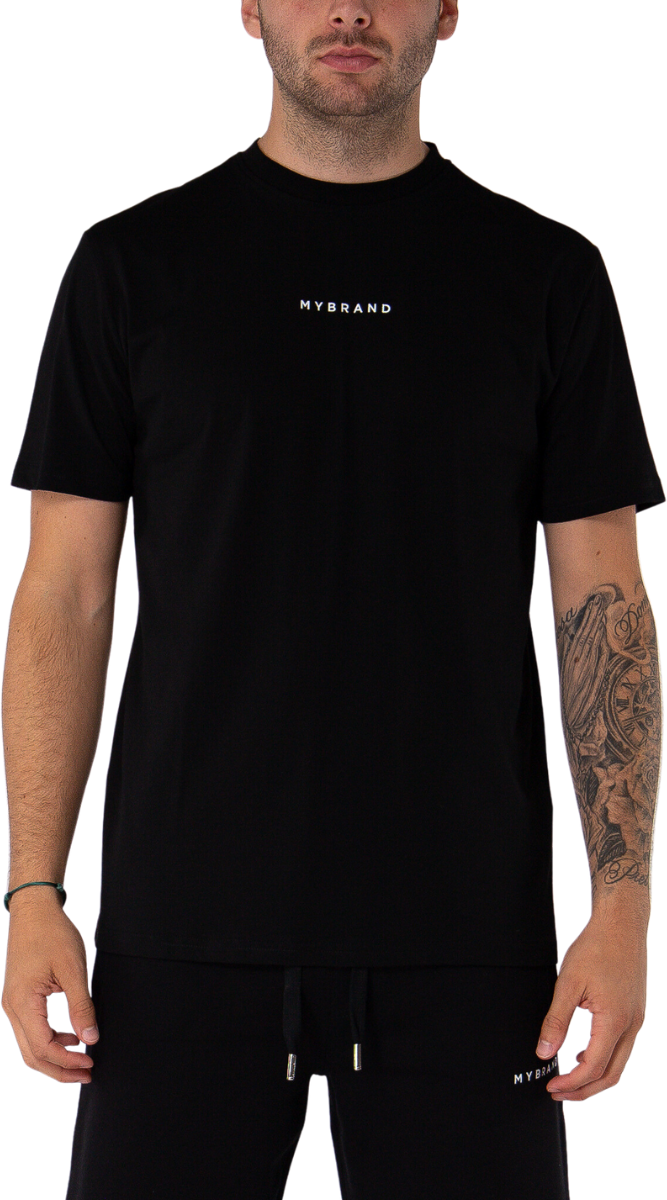 My Brand My Brand Rainbow College T-shirt Black | BLACK Zwart