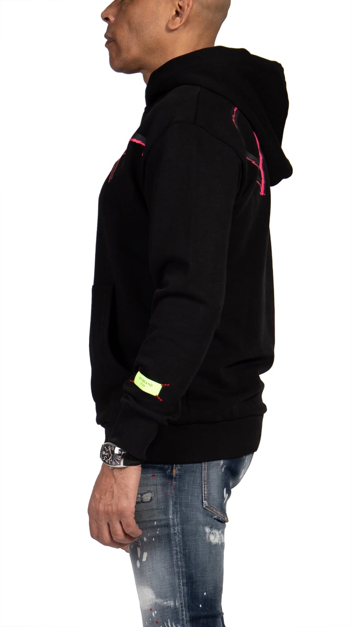 My Brand MYBRAND Signature Scribble Hoodie | BLACK Zwart