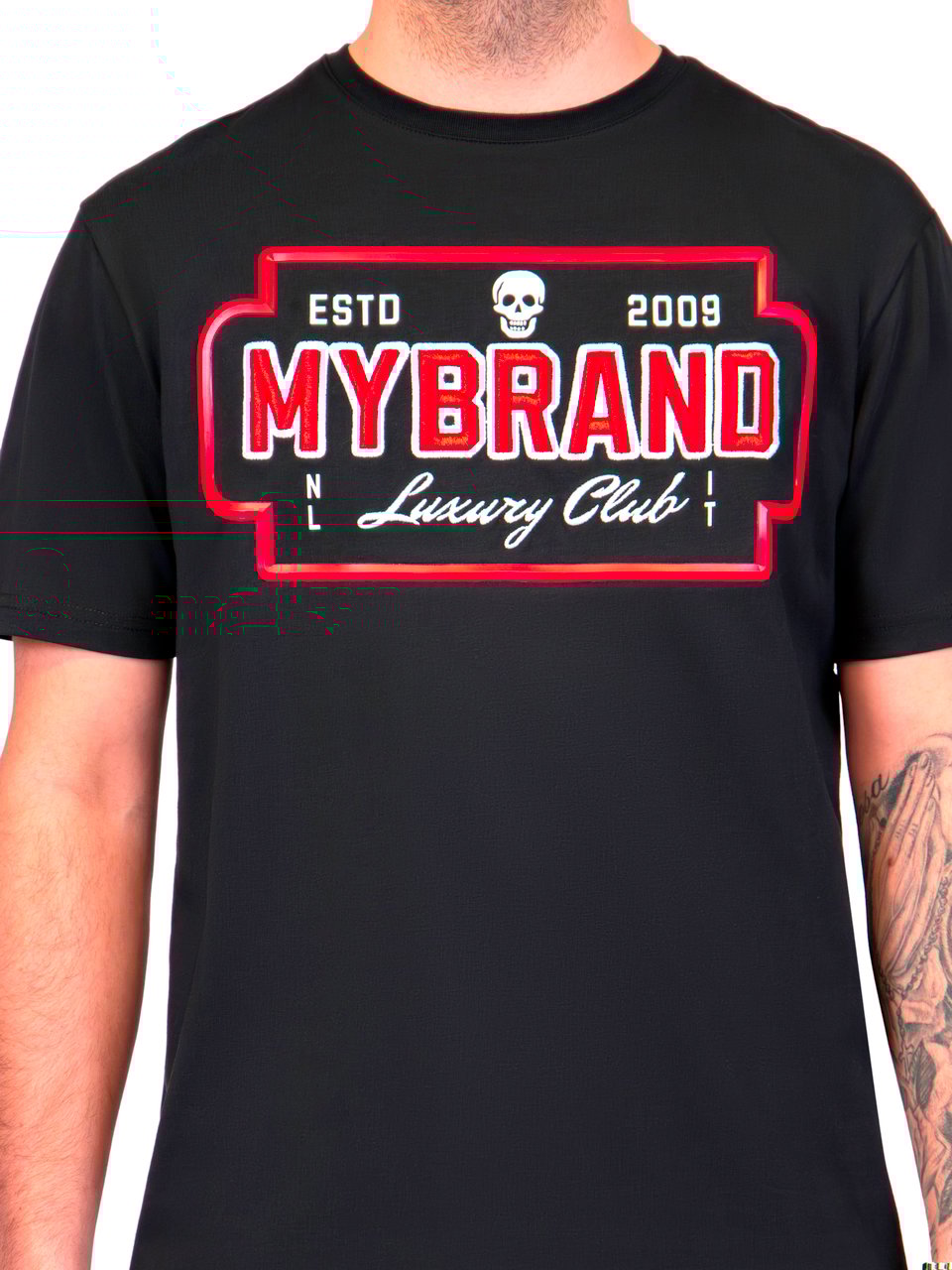 My Brand MYBRAND Skull Luxery Club | BLACK Zwart