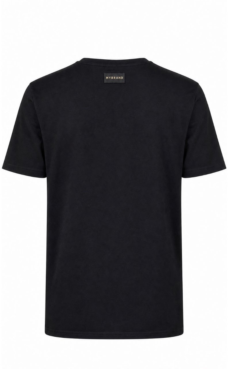 My Brand MY BRAND SPLASH EMBROIDERY T-SHIRT | BLACK Zwart