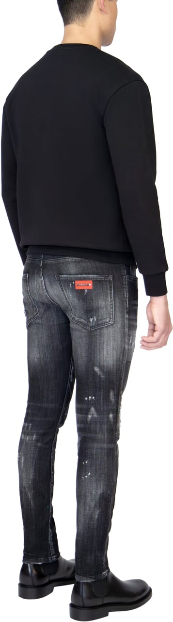 My Brand MYBRAND STRASS VARSITY RED COLLEGE SWEATER | BLACK Zwart